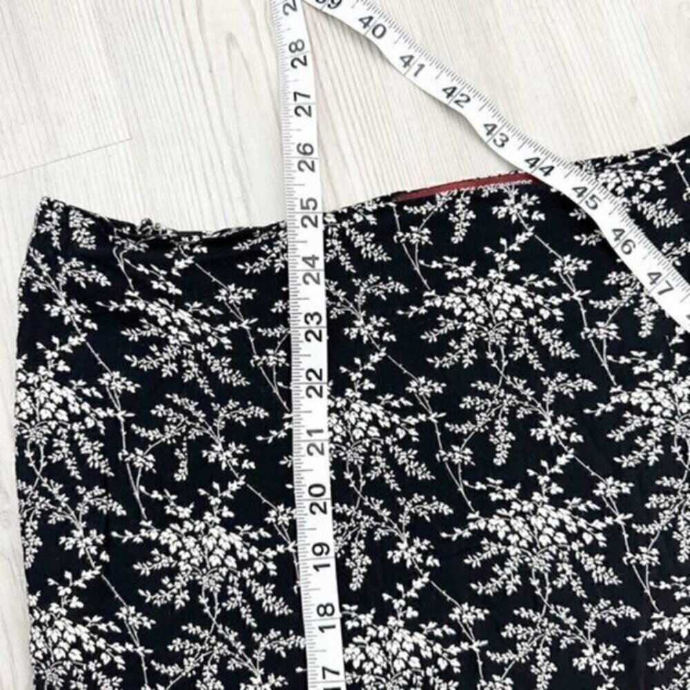 Comptoir Des Cotonniers Floral Ruffled Tiered Skirt Black‎ Extra Small - Picture 8 of 9